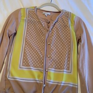 New York and company size small button up sweater blouse cardigan